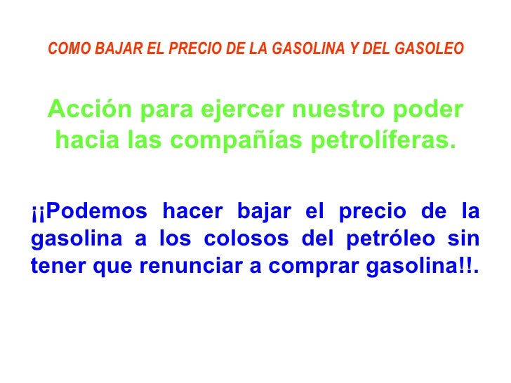 El litro de la gasolina en ufe