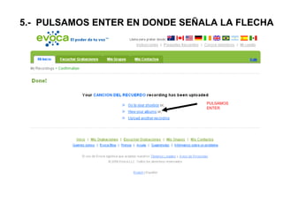 5.-  PULSAMOS ENTER EN DONDE SEÑALA LA FLECHA PULSAMOS ENTER 