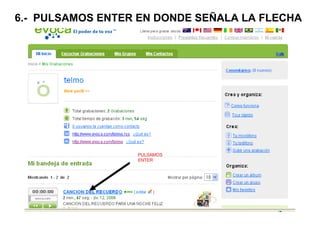6.-  PULSAMOS ENTER EN DONDE SEÑALA LA FLECHA PULSAMOS ENTER 