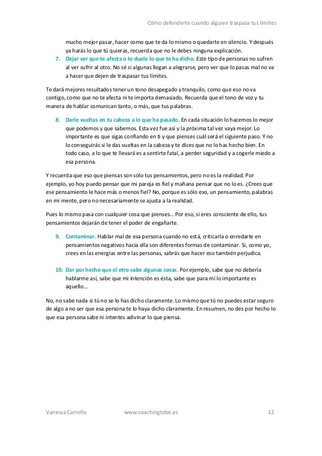 Como Defenderte Cuando Alguien Traspasa Tus Limites