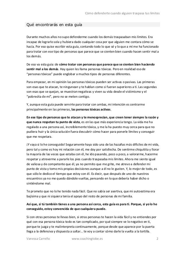 Como Defenderte Cuando Alguien Traspasa Tus Limites