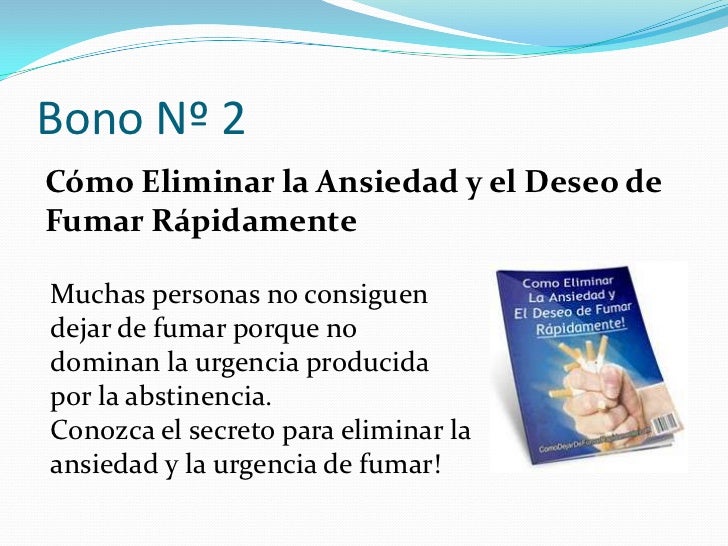 El tratamiento de la dependencia de tabaco gratis