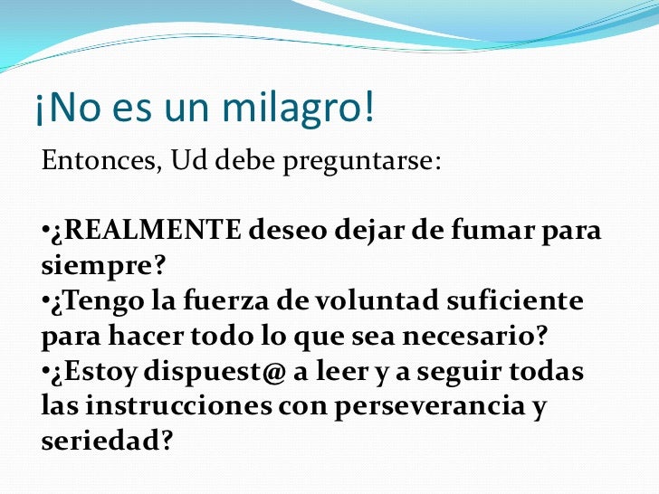 El artículo al tema la dependencia del fumar