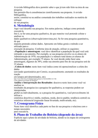 Como Elaborar Um Projeto De Pesquisa