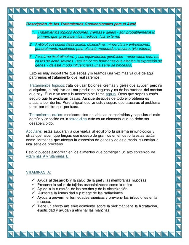 Eritromicina para acne
