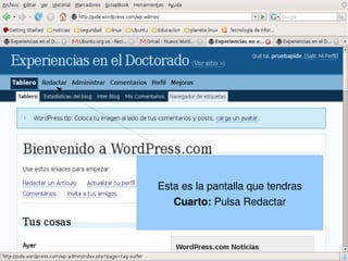 Esta es la pantalla que tendras
       Cuarto: Pulsa Redactar


        
 