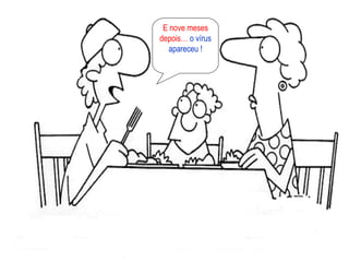 E nove meses depois…  o vírus apareceu ! 