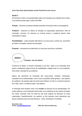 Como Fazer Boas Apresentações Públicas