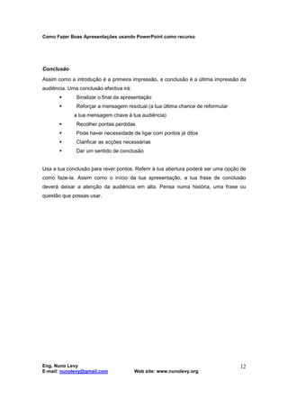 Como Fazer Boas Apresentações Públicas