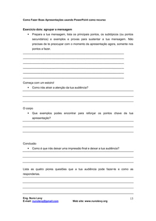 Como Fazer Boas Apresentações Públicas