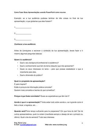 Como Fazer Boas Apresentações Públicas