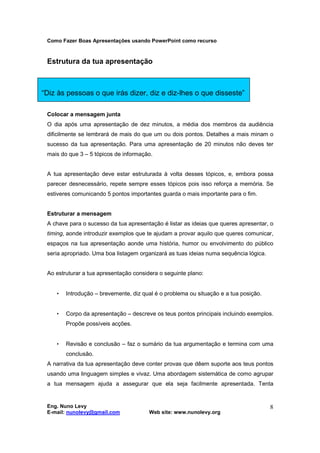 Como Fazer Boas Apresentações Públicas