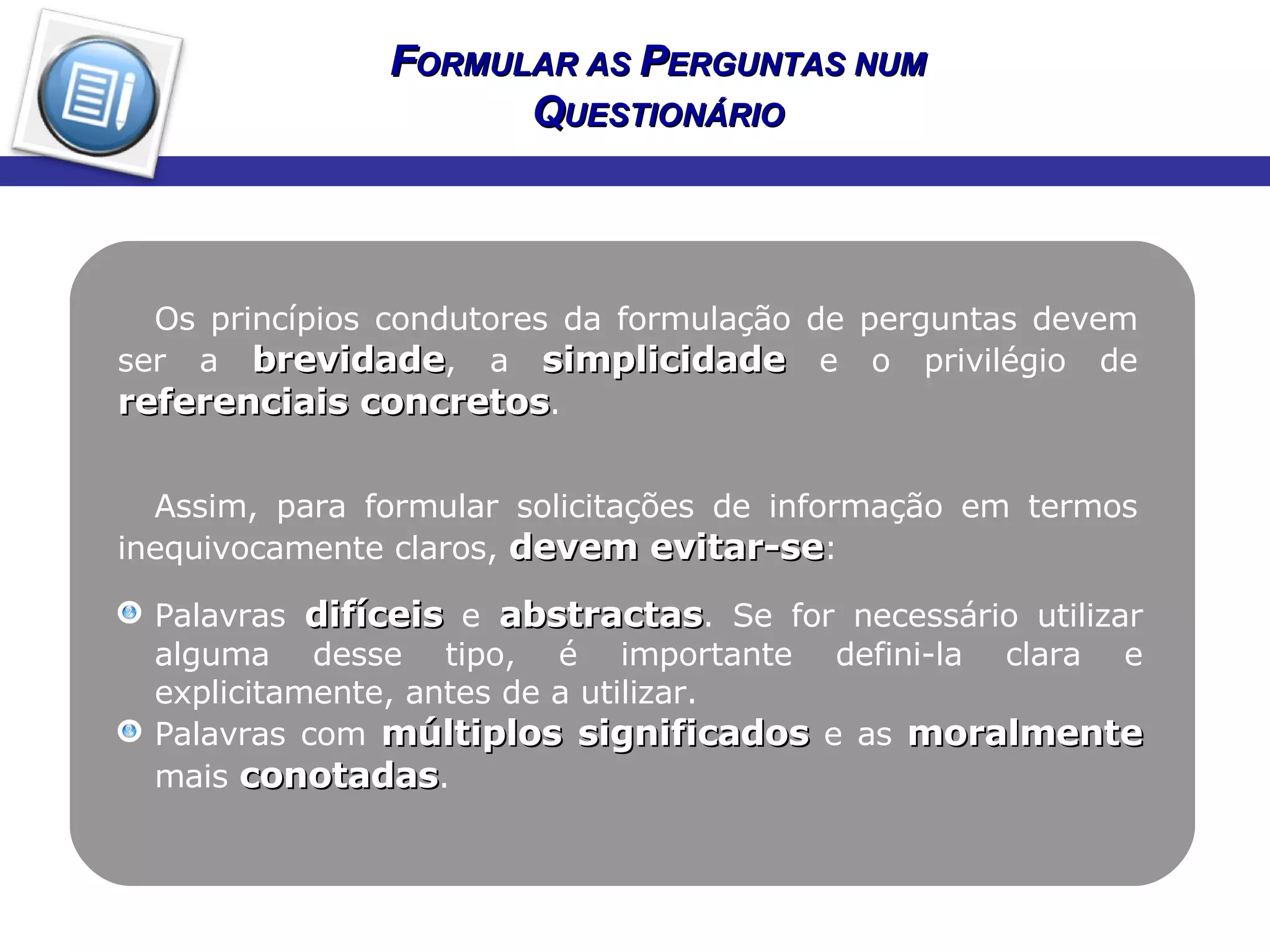 Como Fazer Perguntas | PPT