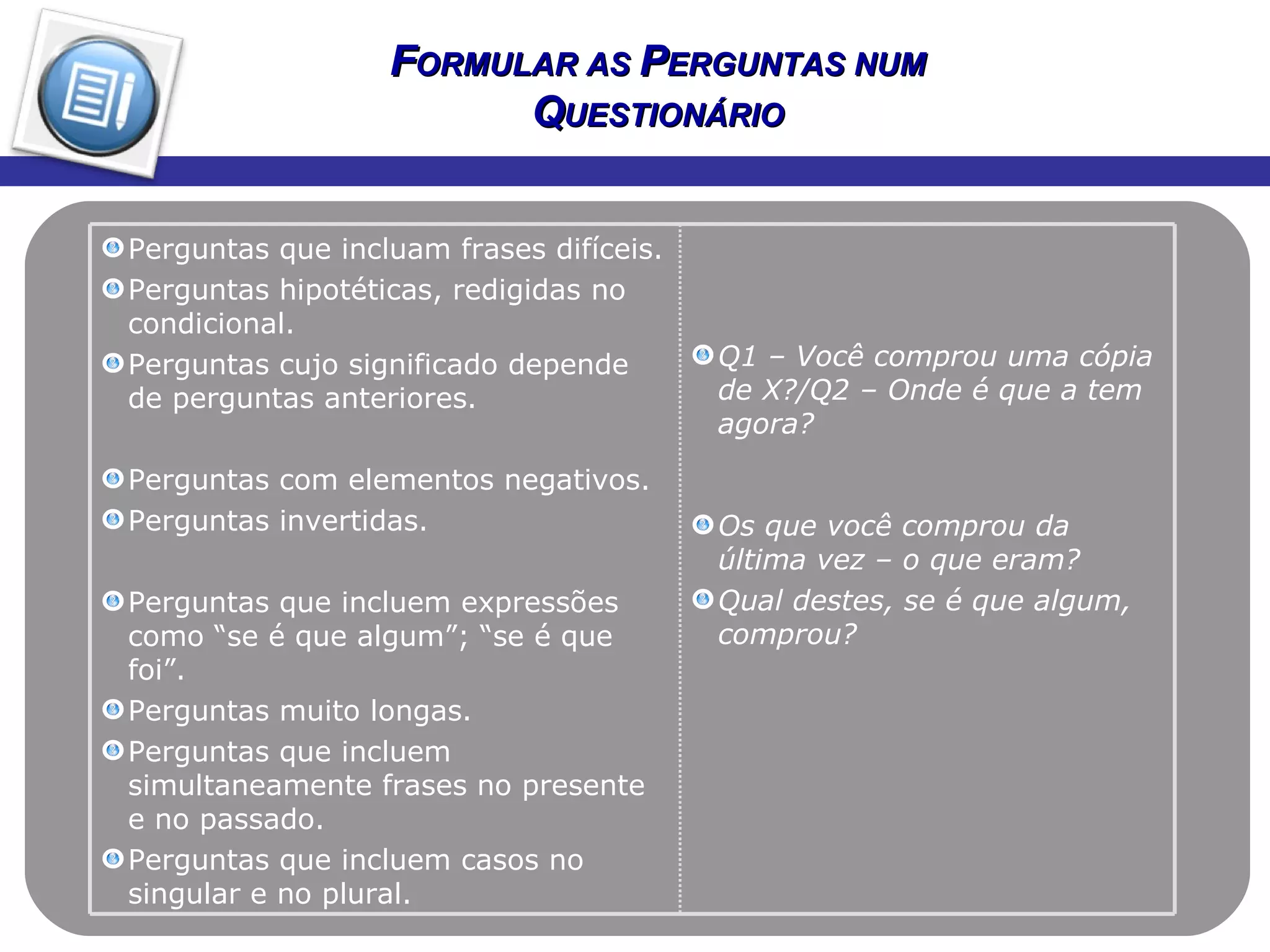 Como Fazer Perguntas | PPT