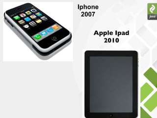 Iphone
 2007

    Apple Ipad
      2010
 