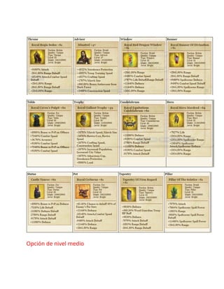 Opción de nivel medio
 