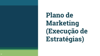 Plano de
Marketing
(Execução de
Estratégias)
50
 