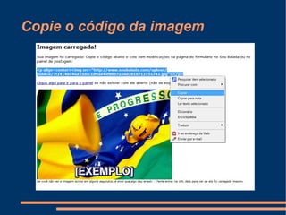 Copie o código da imagem 