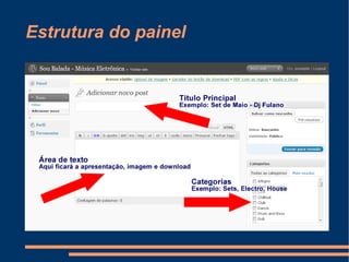Estrutura do painel 