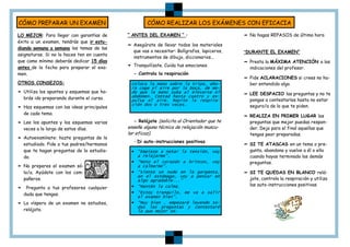 Como Preparar Un Examen