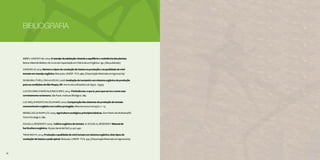 78 79
ABREUJUNIORHde.2014.Omanejodaadubaçãovisandooequilíbrioeresistênciadasplantas.
Ibiúna.MaterialdidáticodoCursodeCapacitaçãoemOlericulturaOrgânica.15p.(nãopublicado)
CANDIANJS.2015.Númeroetiposdeconduçãodehastesnaproduçãoenaqualidadedemini
tomateemmanejoorgânico.Botucatu:UNESP-FCA.46p.(DissertaçãoMestradoemAgronomia)
ISHIMURAI;TIVELLISW;ALVESHS.2008.Avaliaçãodotomateiroemsistemaorgânicodeprodução
paraascondiçõesdeSãoRoque,SP.HorticulturaBrasileira26:S5519–S5523.
LUCONCMM;CHAVESALR;BACILIERIS.2014.Trichoderma:oqueé,paraqueserveecomousar
corretamentenalavoura.SãoPaulo.InstitutoBiológico.28p.
LUZJMQ;SHINZATOAV;SILVAMAD.2007.Comparaçãodossistemasdeproduçãodetomate
convencionaleorgânicoemcultivoprotegido.BioscienceJournal23(2):7–15.
MEIRELLESLR;RUPPLCD.2005.Agriculturaecológica:princípiosbásicos.DomPedrodeAlcântara/RS.
CentroEcológico.78p.
SOUZAJL;RESENDEP.2003. Cultivoorgânicodetomate.In:SOUZAJL;RESENDEP.Manualde
horticulturaorgânica.Viçosa:AprendaFácil.p.427-442.
TAKAHASHIK.2014.Produçãoequalidadedeminitomateemsistemaorgânico,doistiposde
conduçãodehastesepodaapical.Botucatu:UNESP-FCA.42p.(DissertaçãoMestradoemAgronomia)
78
BIBLIOGRAFIA
 