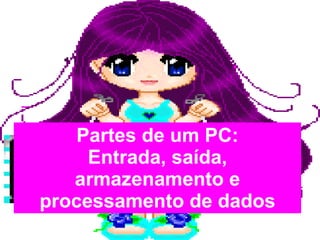 Partes de um PC: Entrada, saída, armazenamento e processamento de dados 
