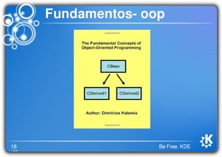18
/46
Be Free. KDE
Fundamentos- oop
 