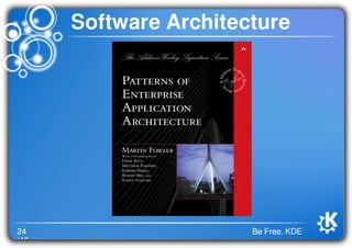 24
/46
Be Free. KDE
Software Architecture
 