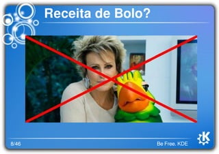 8/46 Be Free. KDE
Receita de Bolo?
 