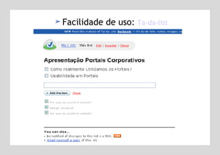 Facilidade de uso:  Ta-da-list 