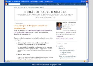 Por que seu  PORTAL  é visitado? http://horaciosoares.blogspot.com 