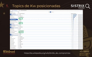 www.siteground.es
#SGwebinar
1. Topics de Kw posicionadas
https://es.wikipedia.org/wiki/Anillo_de_compromiso @SiteGround_E...