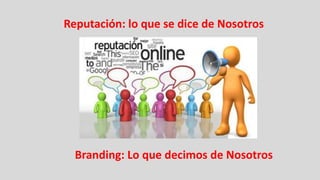 Reputación: lo que se dice de Nosotros




  Branding: Lo que decimos de Nosotros
 