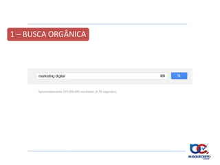 1 – BUSCA ORGÂNICA
 