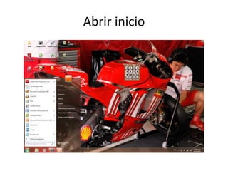Abrir inicio
