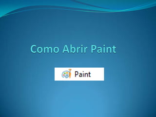 Como Abrir Paint 