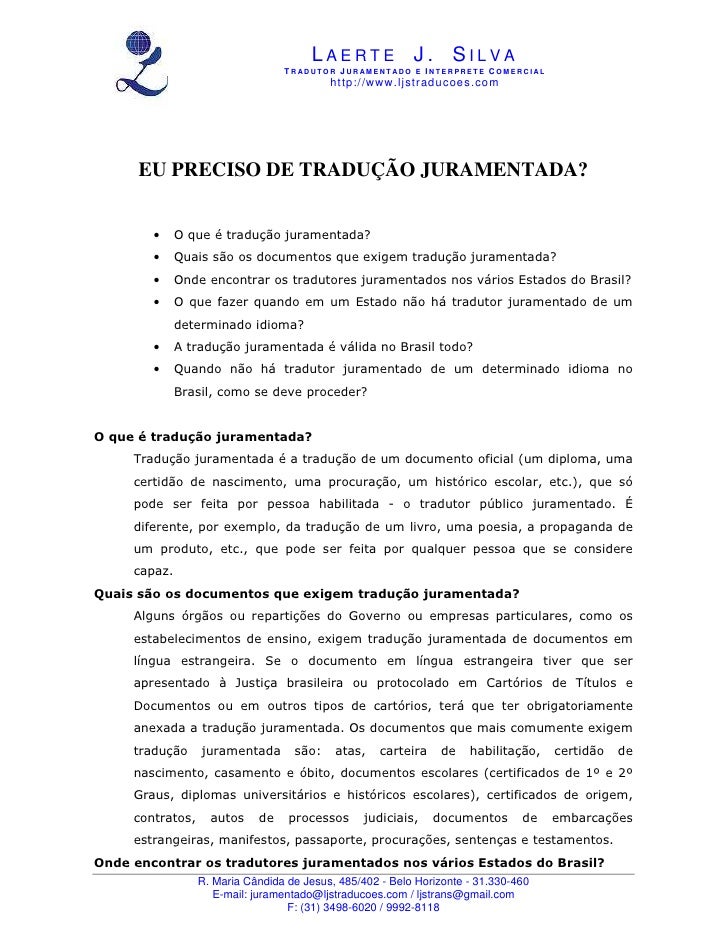 Como Achar Um Tradutor Juramentado