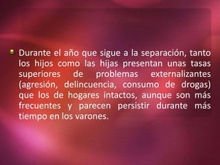 Efectos del divorcio en los hijos | PPTX