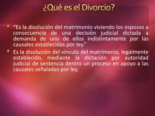 Efectos del divorcio en los hijos | PPTX