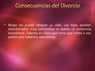 Efectos del divorcio en los hijos | PPTX
