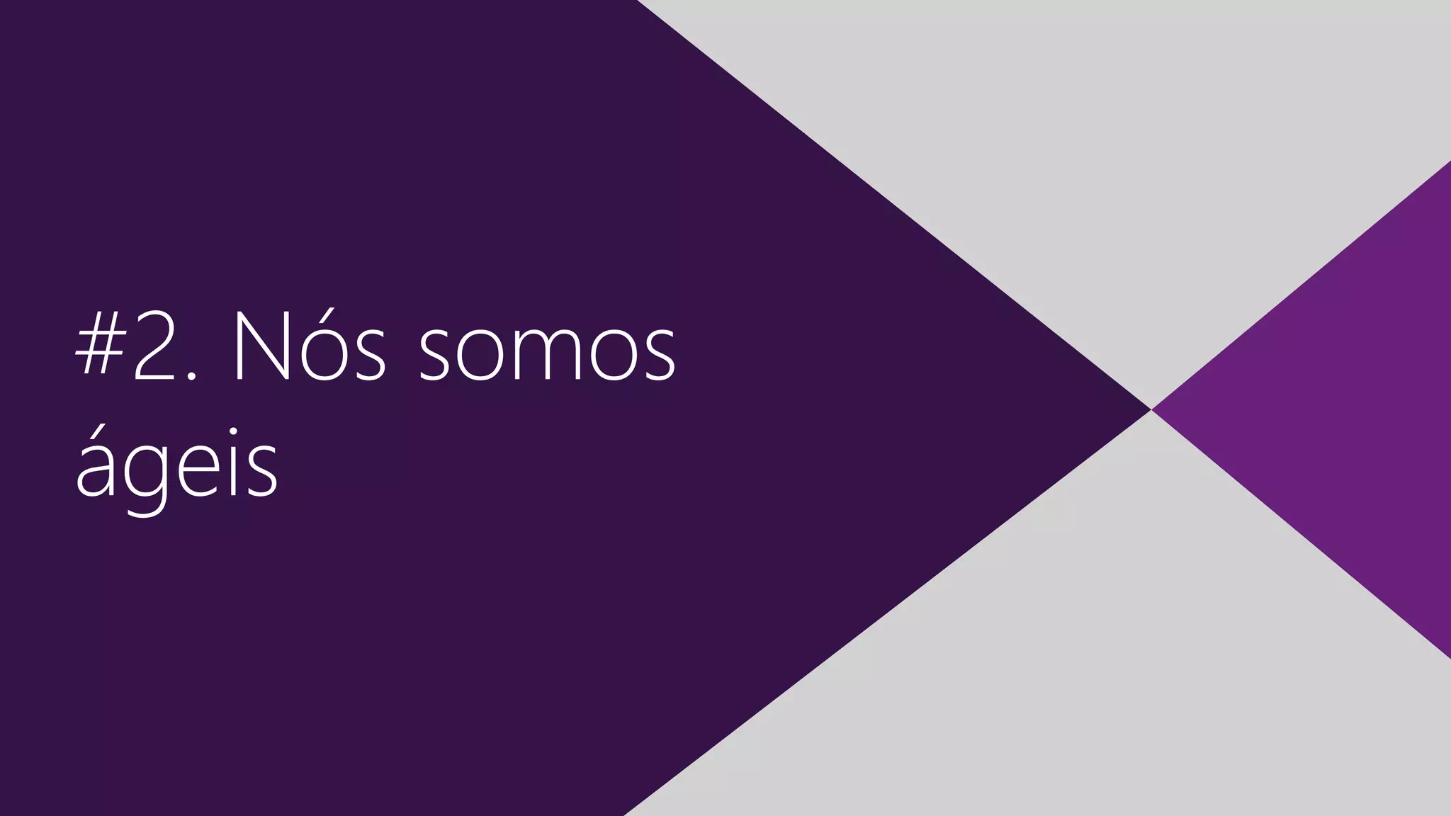 3 | “Desgerenciando” Times Ágeis
#2. Nós somos
ágeis
 