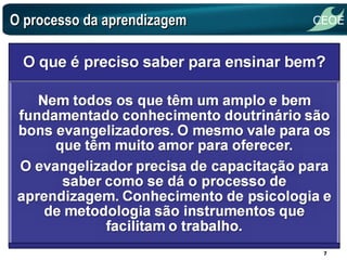 O processo da aprendizagem 