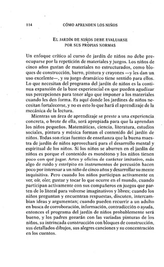 Como aprenden los niños