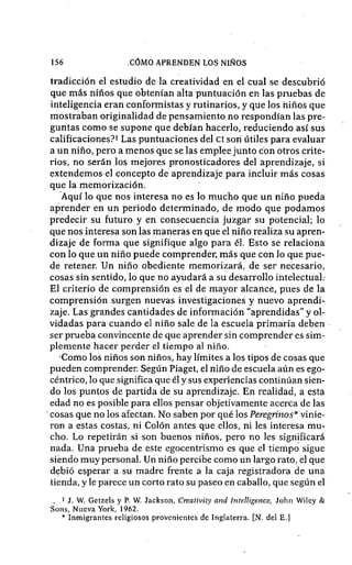 Como aprenden los niños