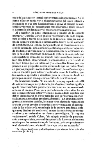 Como aprenden los niños