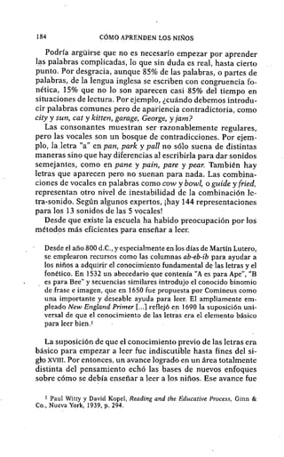 Como aprenden los niños