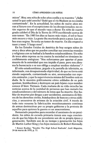 Como aprenden los niños