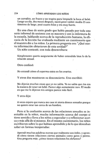 Como aprenden los niños