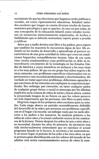 Como aprenden los niños