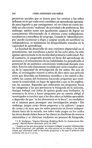 Como aprenden los niños